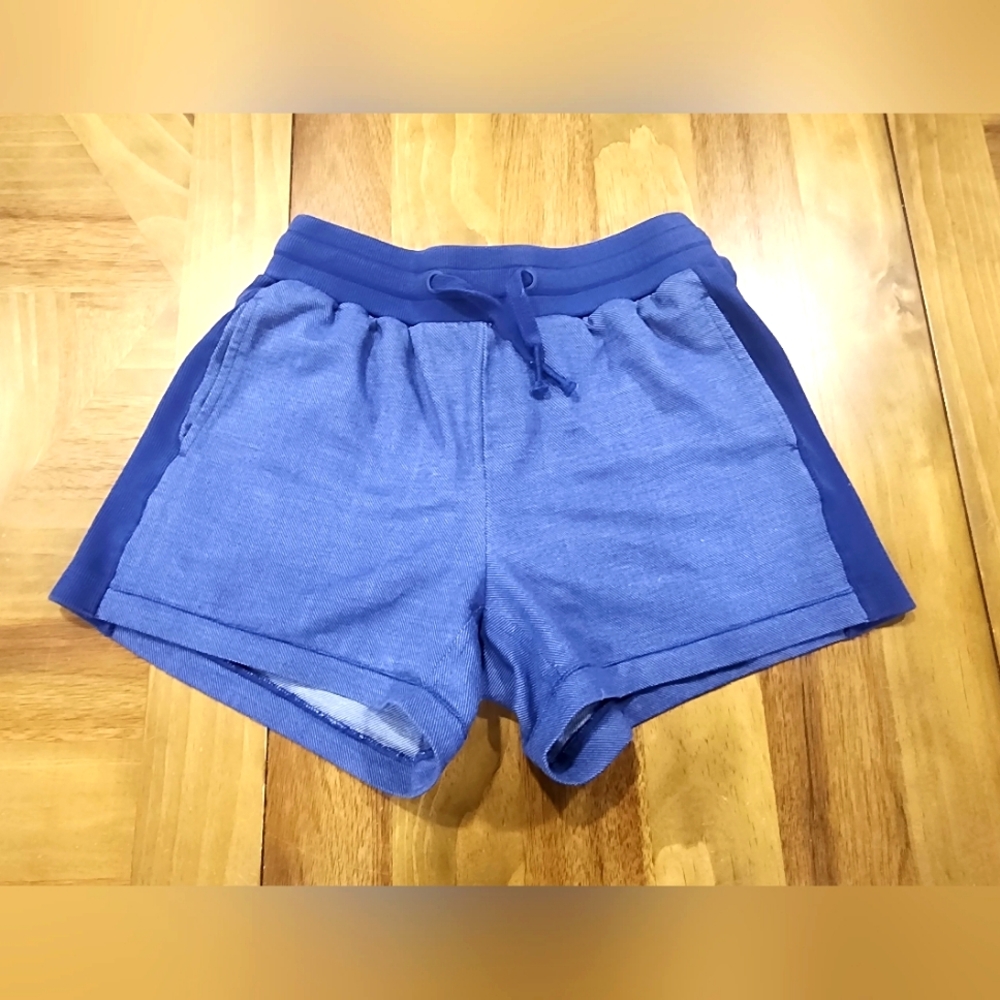 Aventura Organic Cotton Blue Shorts Sz Small Savita Solid Casual Outdoors